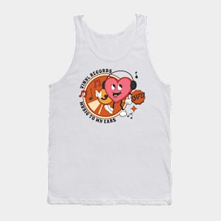 Vinyl Record Lover Retro Art Tank Top